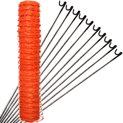 Barrier Fencing Mesh 1mx50m and Pins