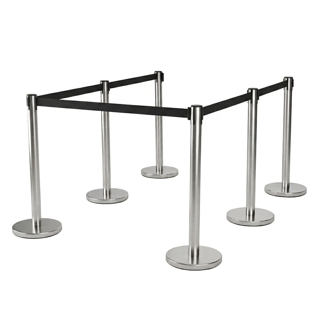 Retractable Belt Queue Barrier - 10ft Belt