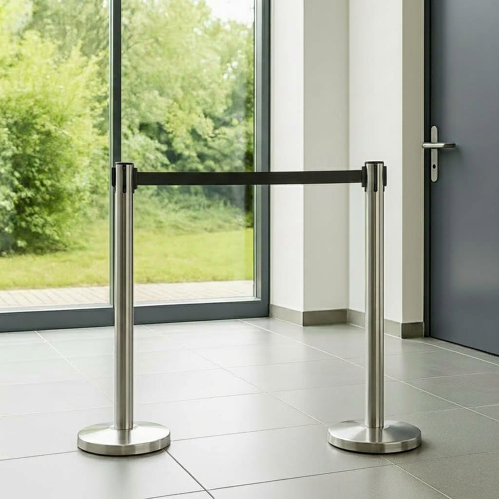 Retractable Belt Queue Barrier - 10ft Belt