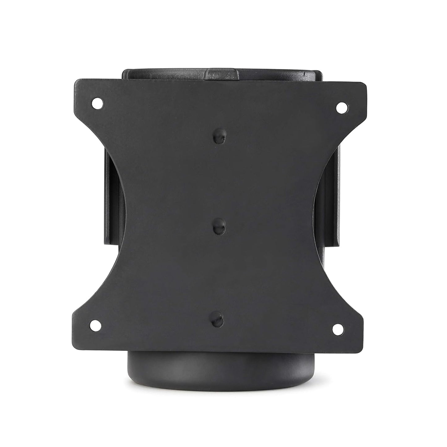 Black metal bracket on a white background